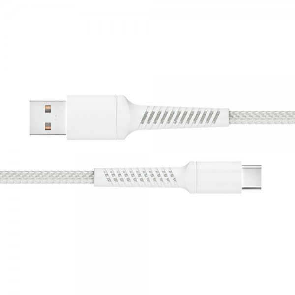 USB-A til USB-C Kabel Longlife 60W 0.5m Hvid