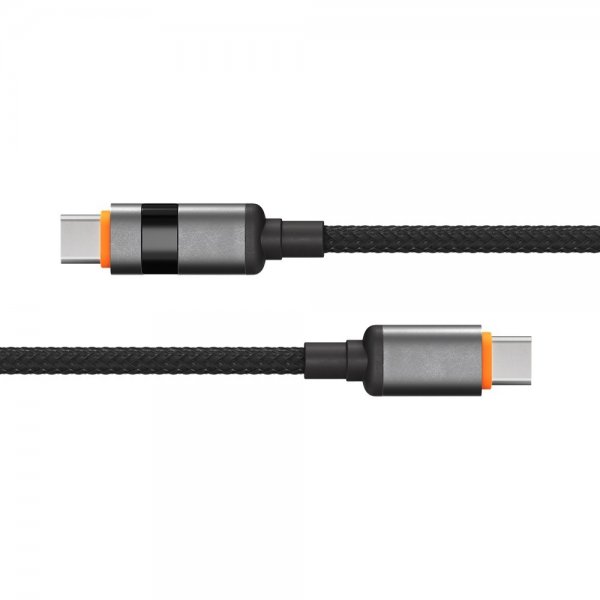 USB-C til USB-C Kabel Longlife LED Display 100W 1.5m Sort