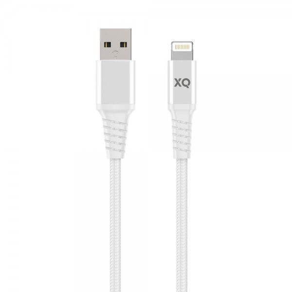 USB till Lightning Kabel Flätad Extra Stark 2 m Hvid