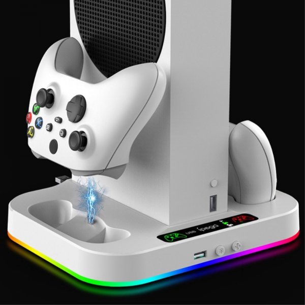 Xbox Series S Docking Station med RGB Blæser