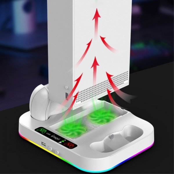 Xbox Series S Docking Station med RGB Blæser