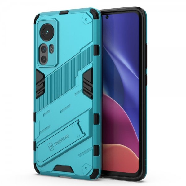 Xiaomi 12/12X Cover med Stativ Cyan