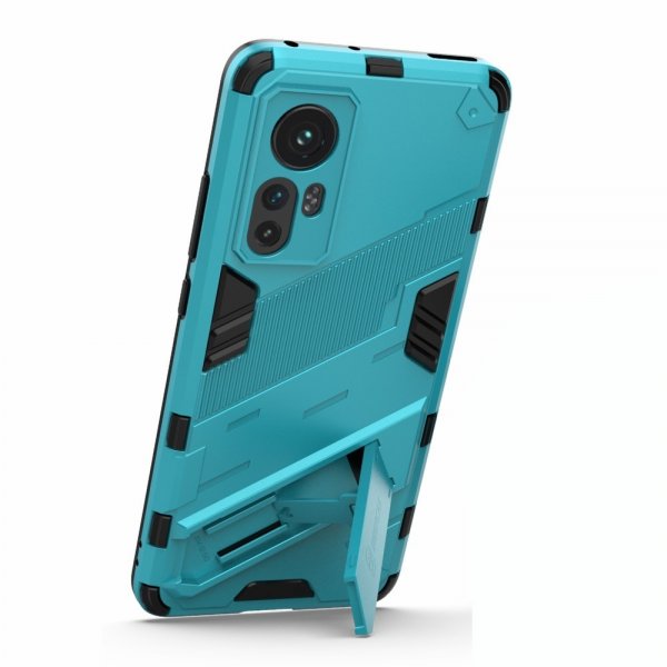 Xiaomi 12/12X Cover med Stativ Cyan