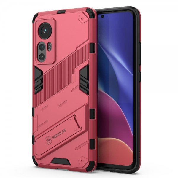 Xiaomi 12/12X Cover med Stativ Magenta