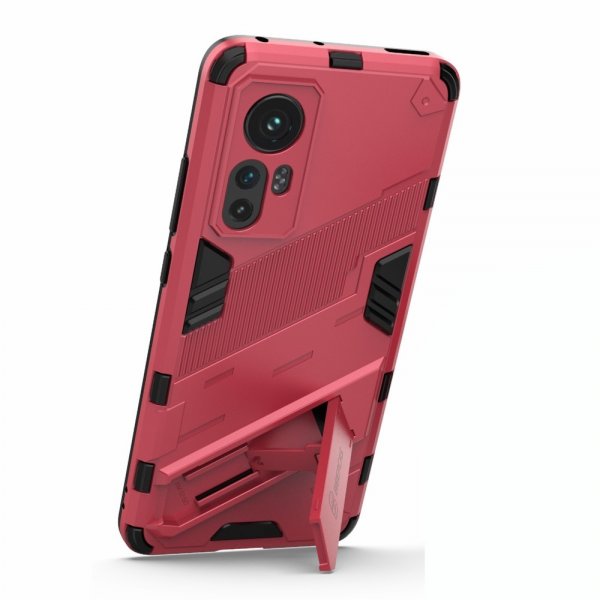 Xiaomi 12/12X Cover med Stativ Magenta
