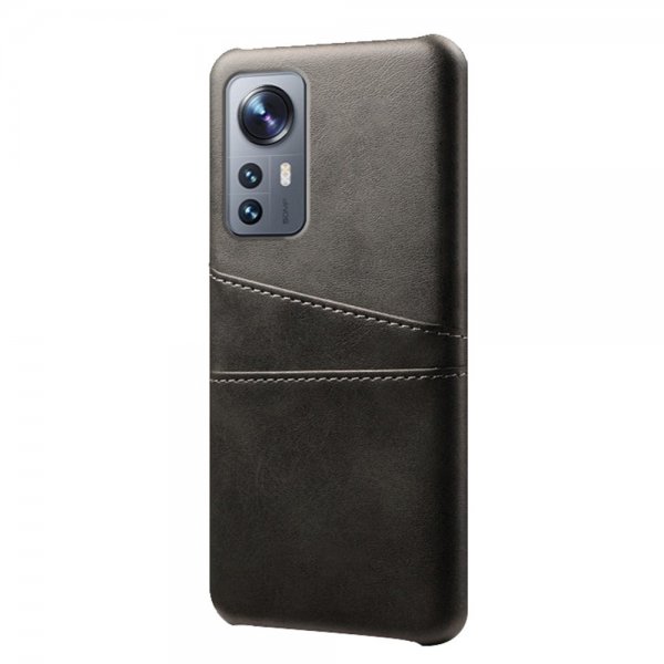 Xiaomi 12/12X Cover med Kortholder til to kort Sort