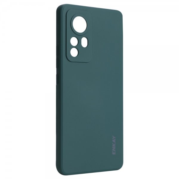 Xiaomi 12/12X Cover Silikoni Mørkegrønn
