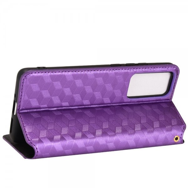 Xiaomi 12 Pro Etui Rombemønster Lilla