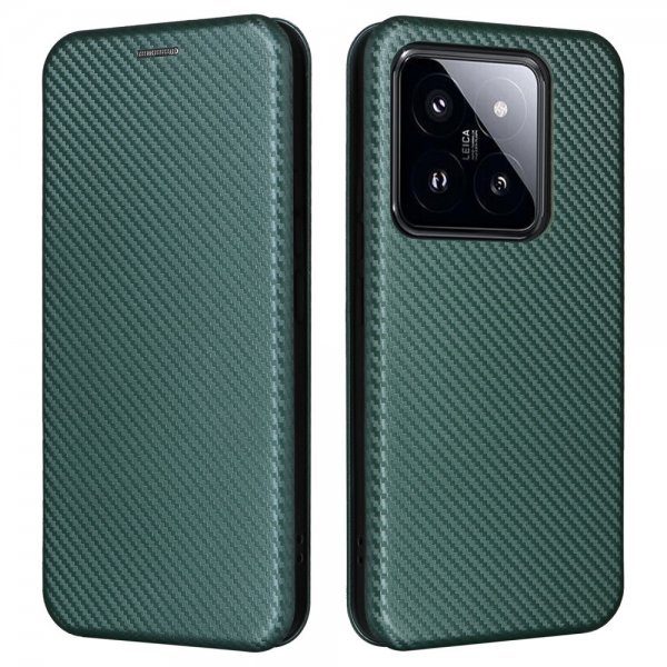 Xiaomi 14 Etui Kulfibertekstur Grøn