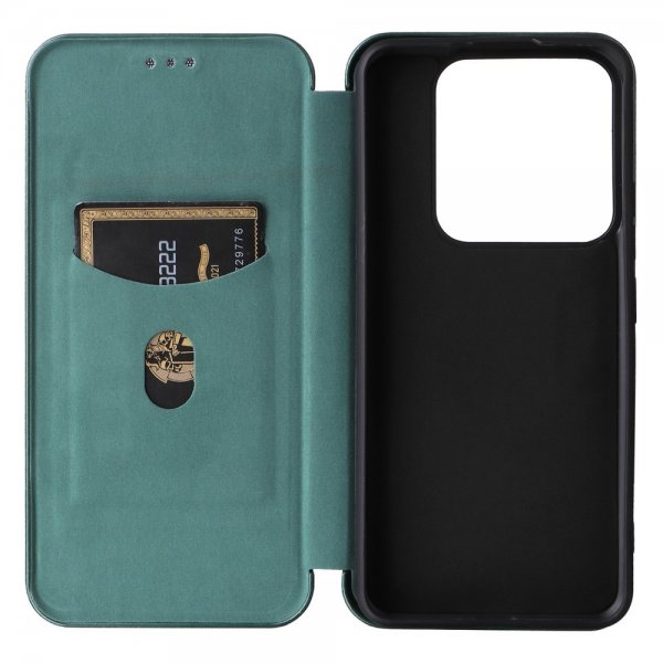 Xiaomi 14 Etui Kulfibertekstur Grøn