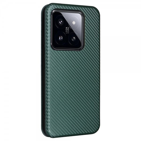 Xiaomi 14 Etui Kulfibertekstur Grøn