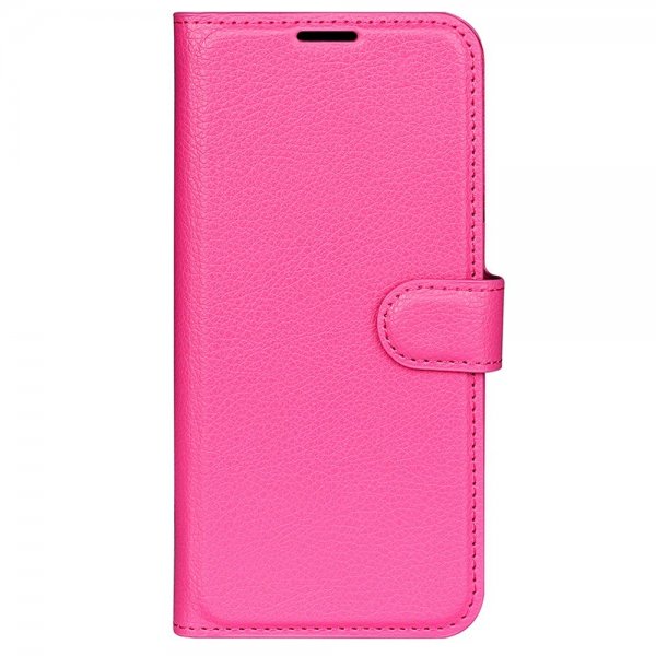Xiaomi 14 Etui Litchi Magenta