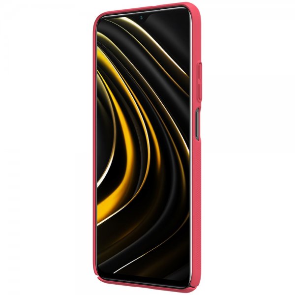 Xiaomi Poco M3 Cover Frosted Shield Rød