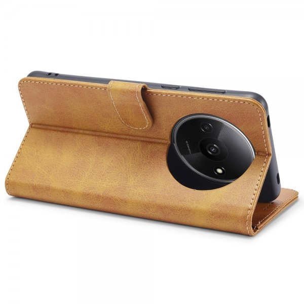 Xiaomi Redmi A3 Etui med Kortholder Stativfunktion Lysebrun