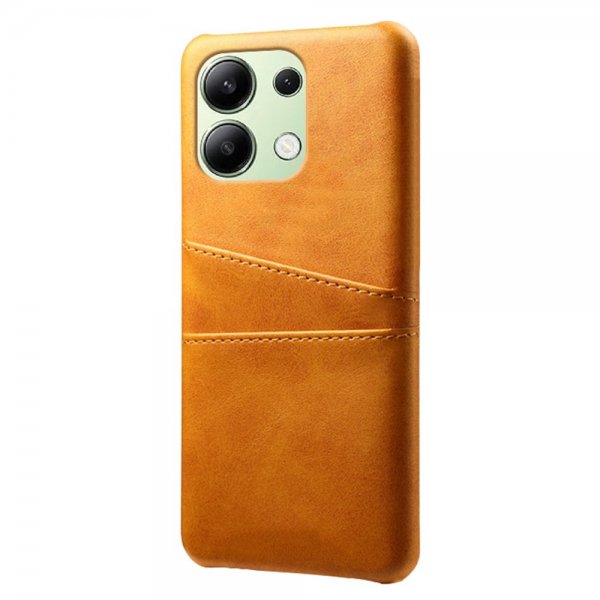 Xiaomi Redmi Note 13 4G Cover med Kortholder til to kort Lysebrun