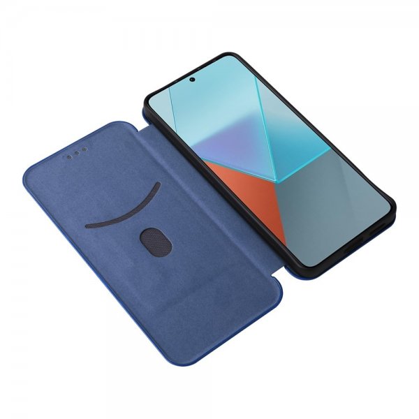Xiaomi Redmi Note 13 5G Etui Kulfibertekstur Blå
