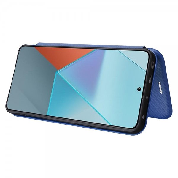 Xiaomi Redmi Note 13 5G Etui Kulfibertekstur Blå