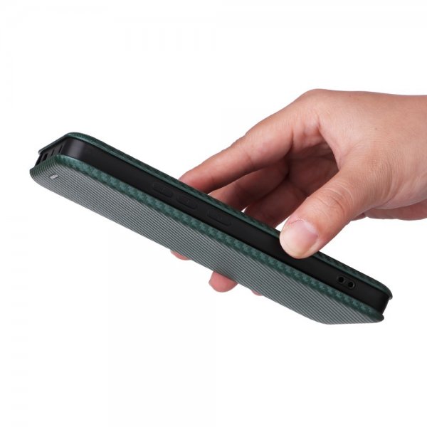 Xiaomi Redmi Note 13 5G Etui Kulfibertekstur Grøn