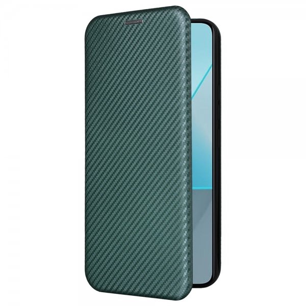 Xiaomi Redmi Note 13 5G Etui Kulfibertekstur Grøn