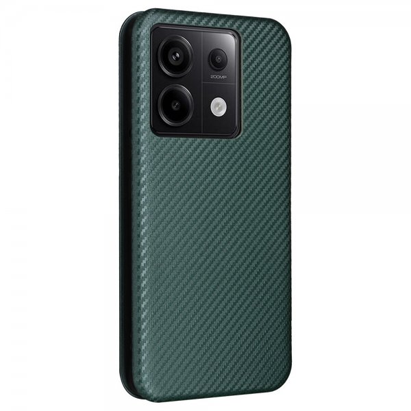 Xiaomi Redmi Note 13 5G Etui Kulfibertekstur Grøn