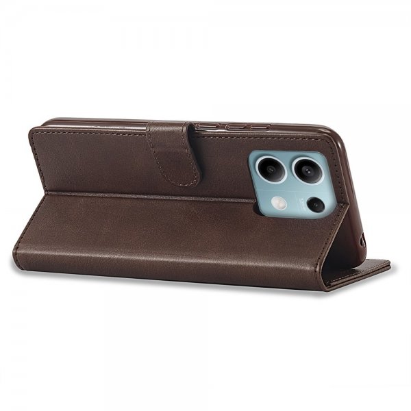 Xiaomi Redmi Note 13 5G Etui med Kortholder Stativfunktion Brun