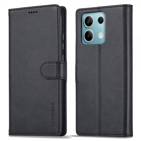 Xiaomi Redmi Note 13 5G Etui med Kortholder Stativfunktion Sort