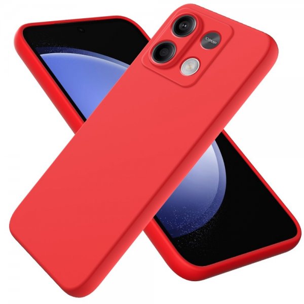 Xiaomi Redmi Note 13 5G Cover med Strop Silikone Rød