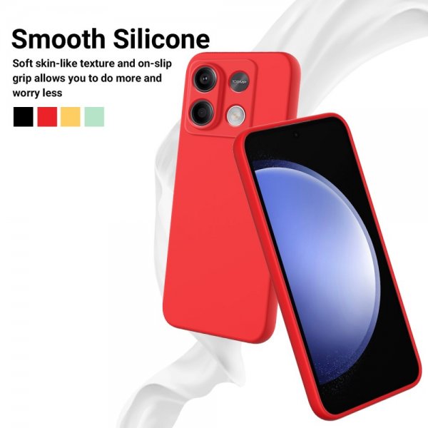 Xiaomi Redmi Note 13 5G Cover med Strop Silikone Rød