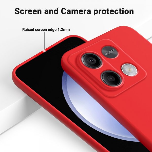 Xiaomi Redmi Note 13 5G Cover med Strop Silikone Rød