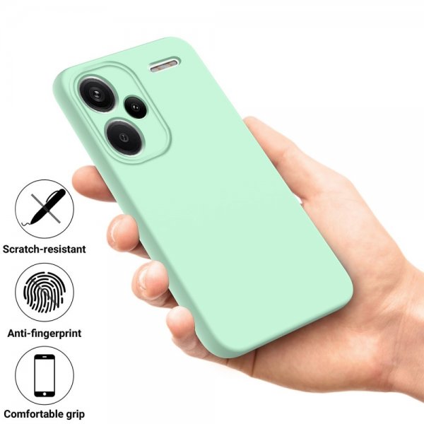 Xiaomi Redmi Note 13 Pro Plus 5G Cover med Strop Silikone Grøn