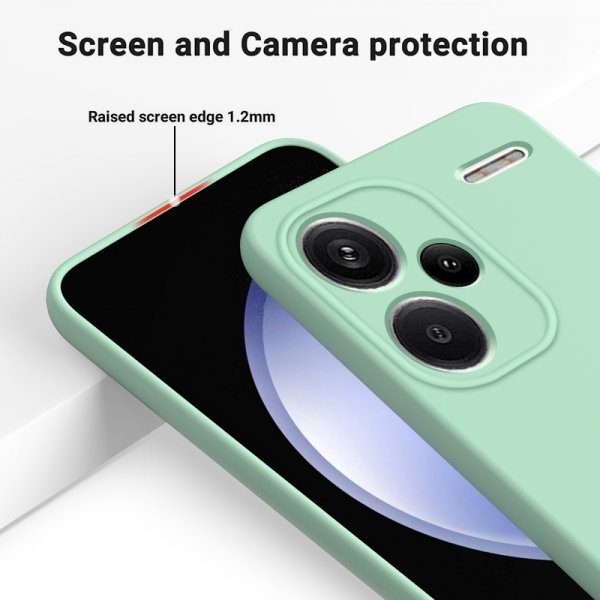 Xiaomi Redmi Note 13 Pro Plus 5G Cover med Strop Silikone Grøn