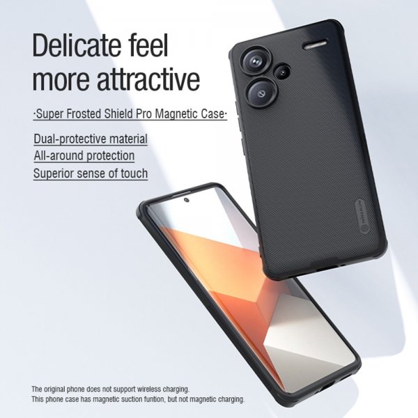 Xiaomi Redmi Note 13 Pro Plus 5G Cover Super Frosted Shield Pro MagSafe Sort